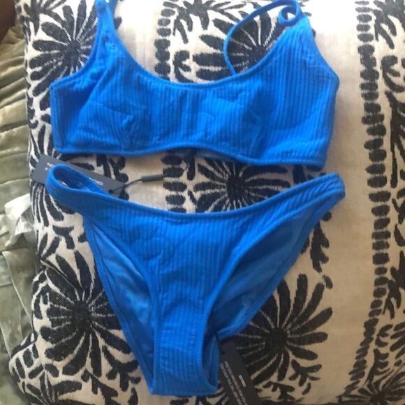 Triangl Swimwear Blue Bikini Set M - Picture 3 of 9